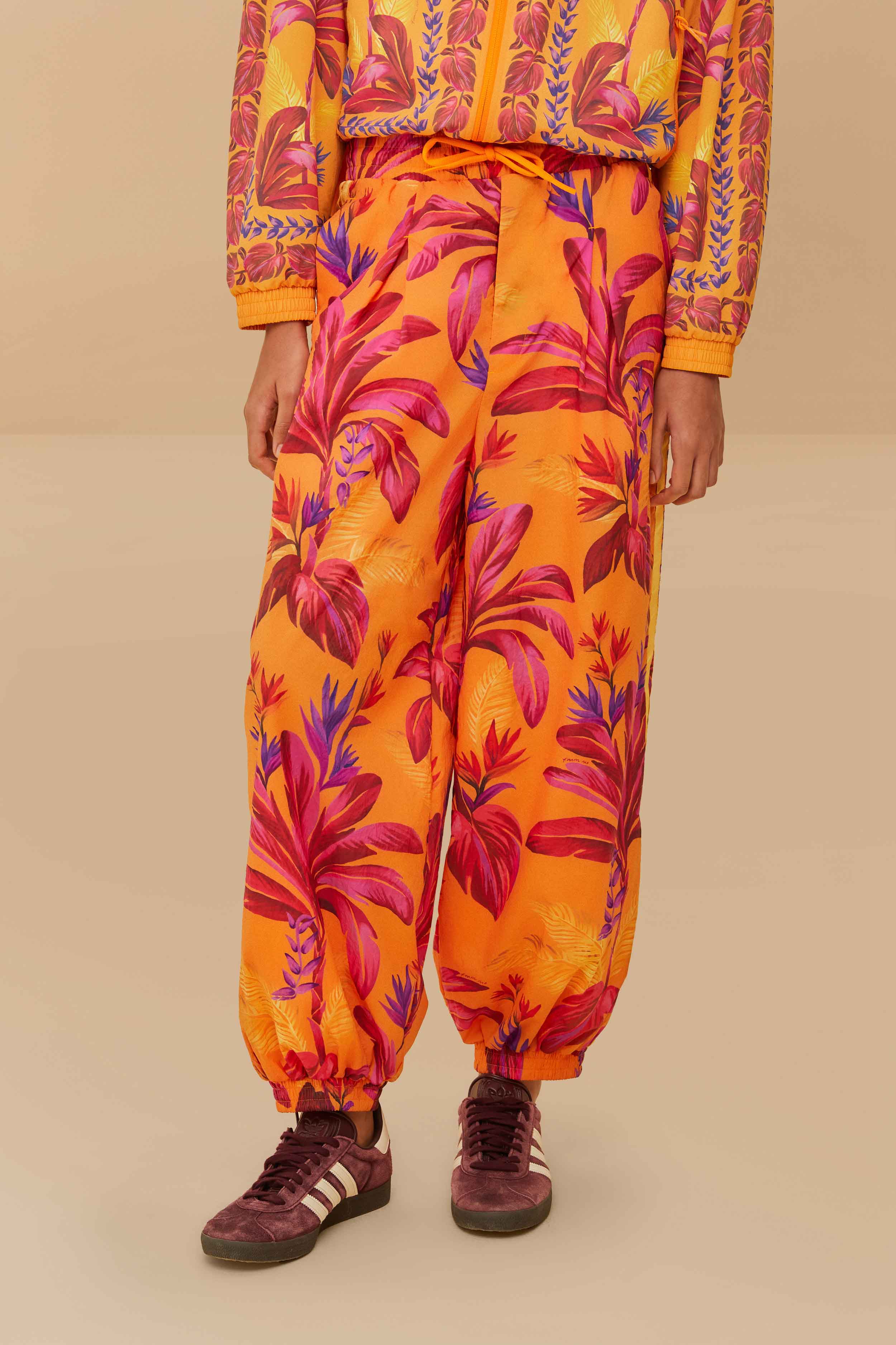 Adidas Tropical Breeze Bright Orange Pants - Image 2