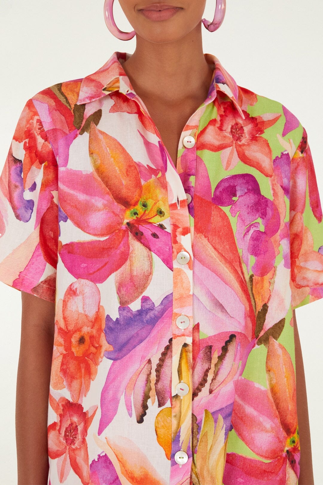 Multicolor Artsy Flora Shirt - Image 2