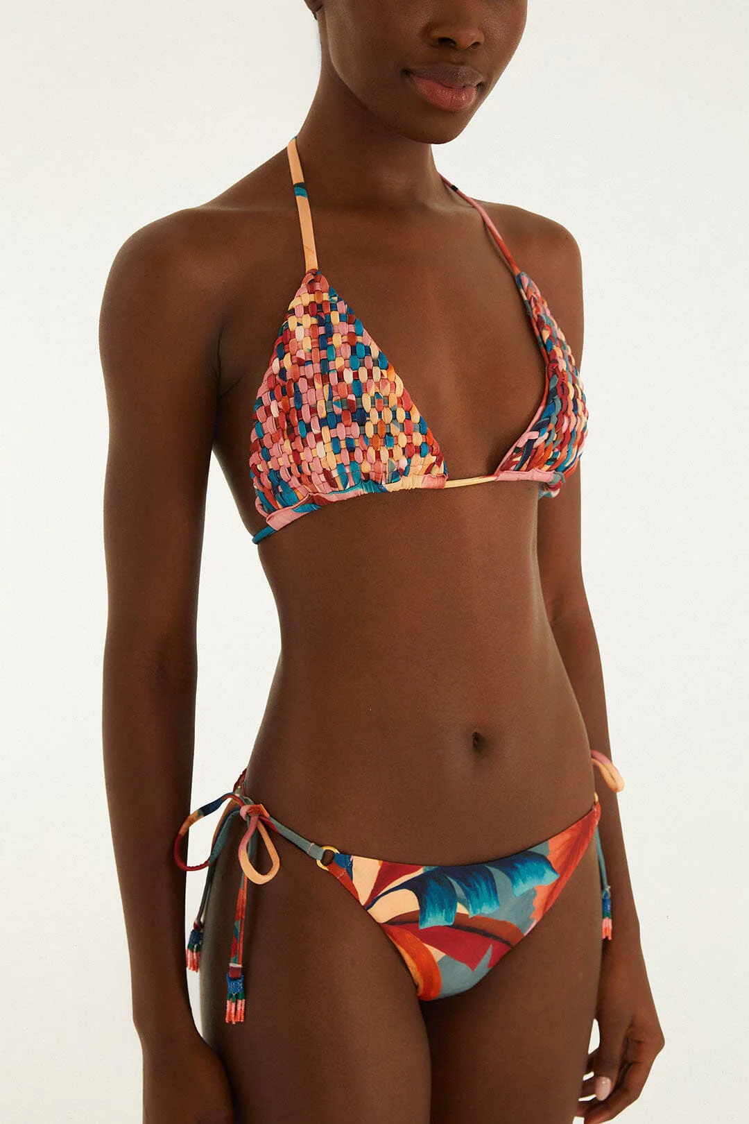 Atlantic Rain Forest Multicolored Tie Side Bikini - Image 4