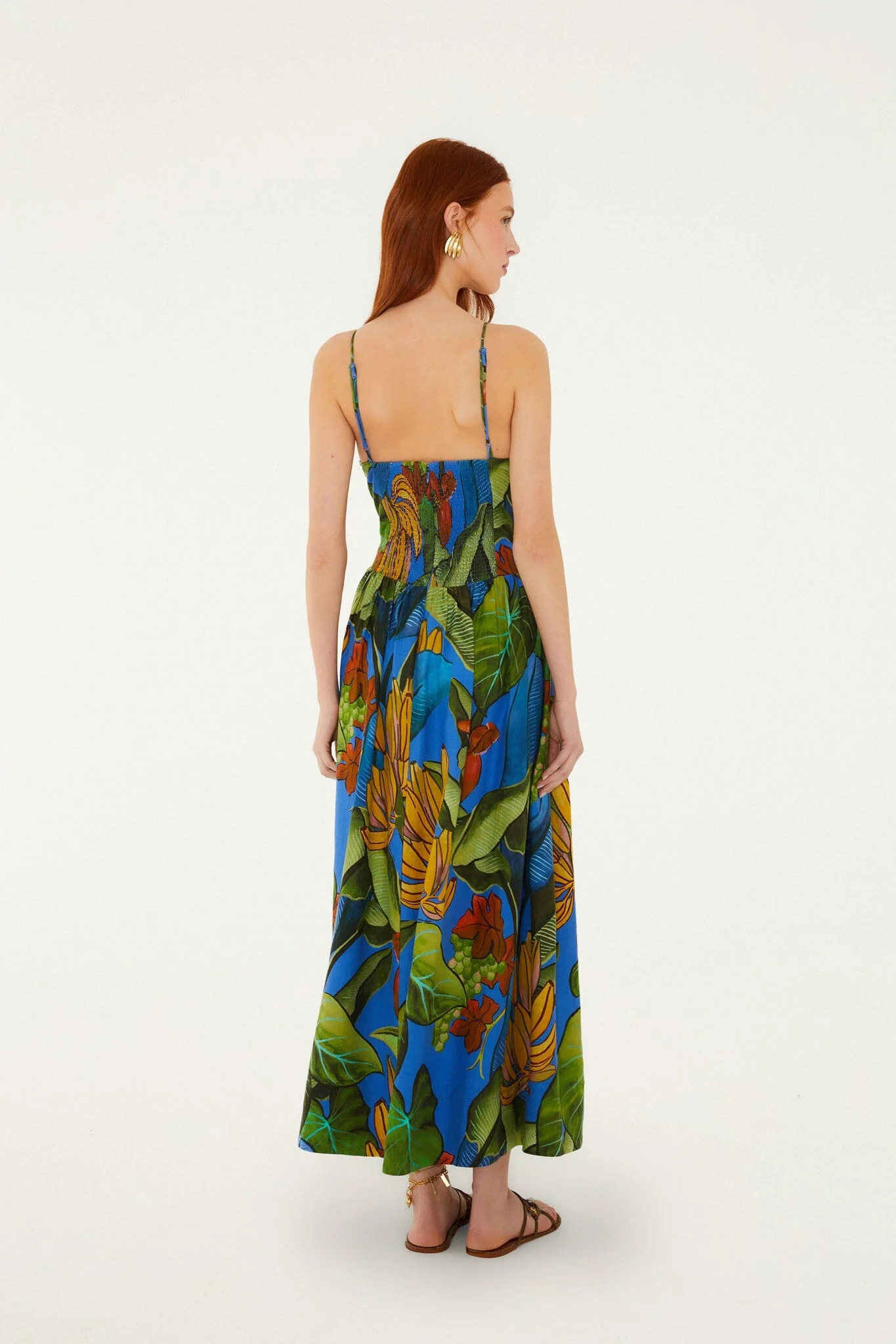 Blue Banana Grapes 3d Bodice Sleeveless Maxi Dress - Image 5