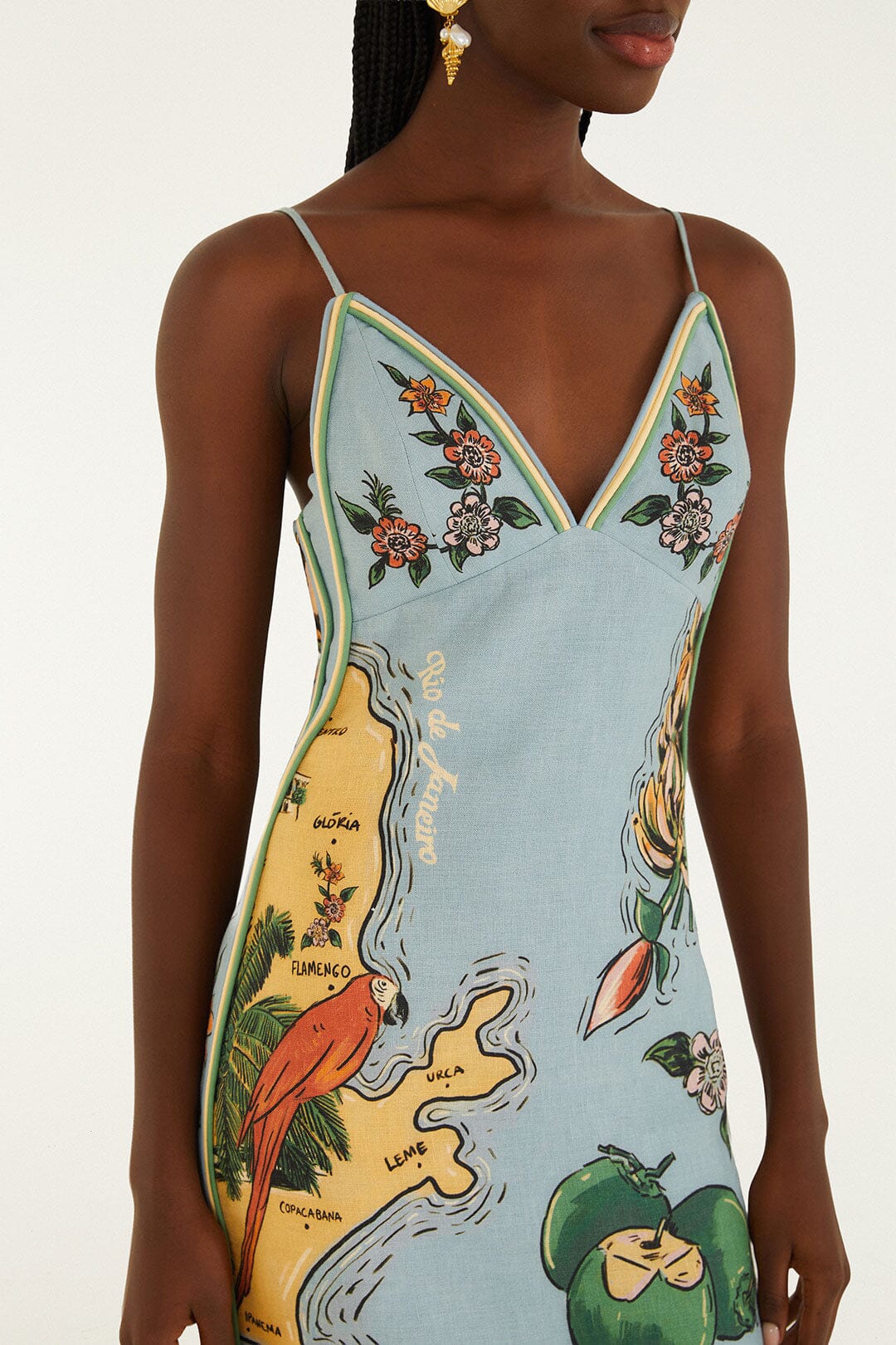 Blue Beaches Path Ballon Mini Dress - Image 4