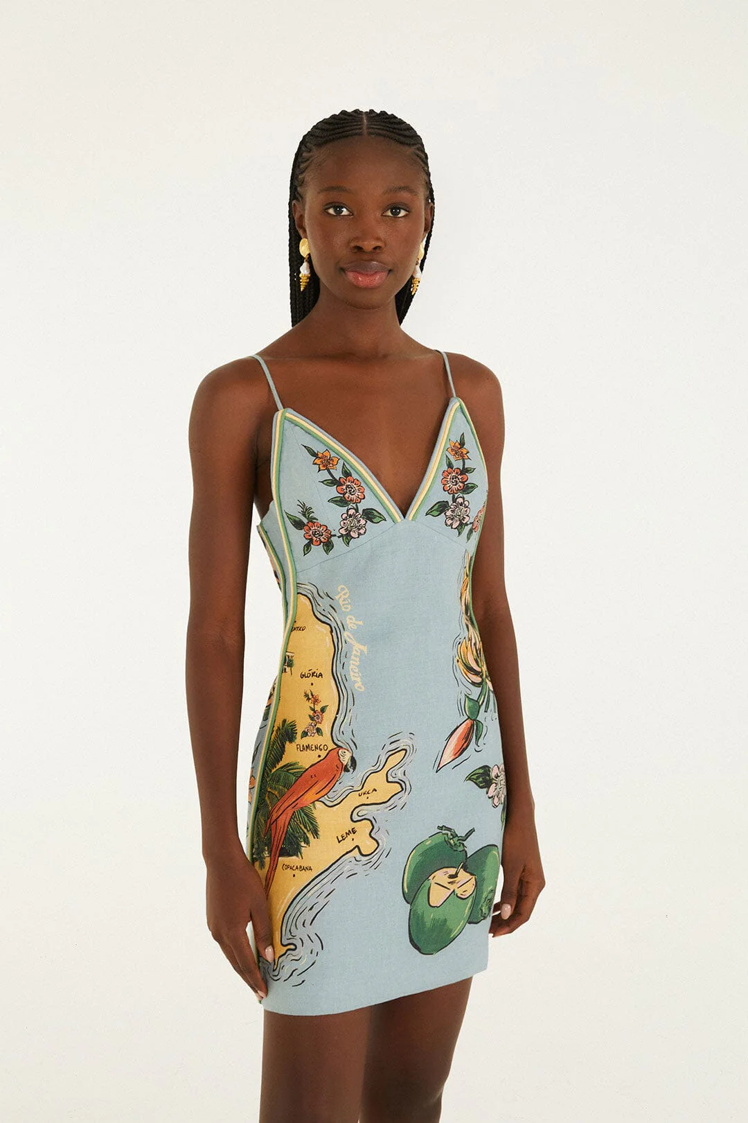 Blue Beaches Path Ballon Mini Dress - Image 6