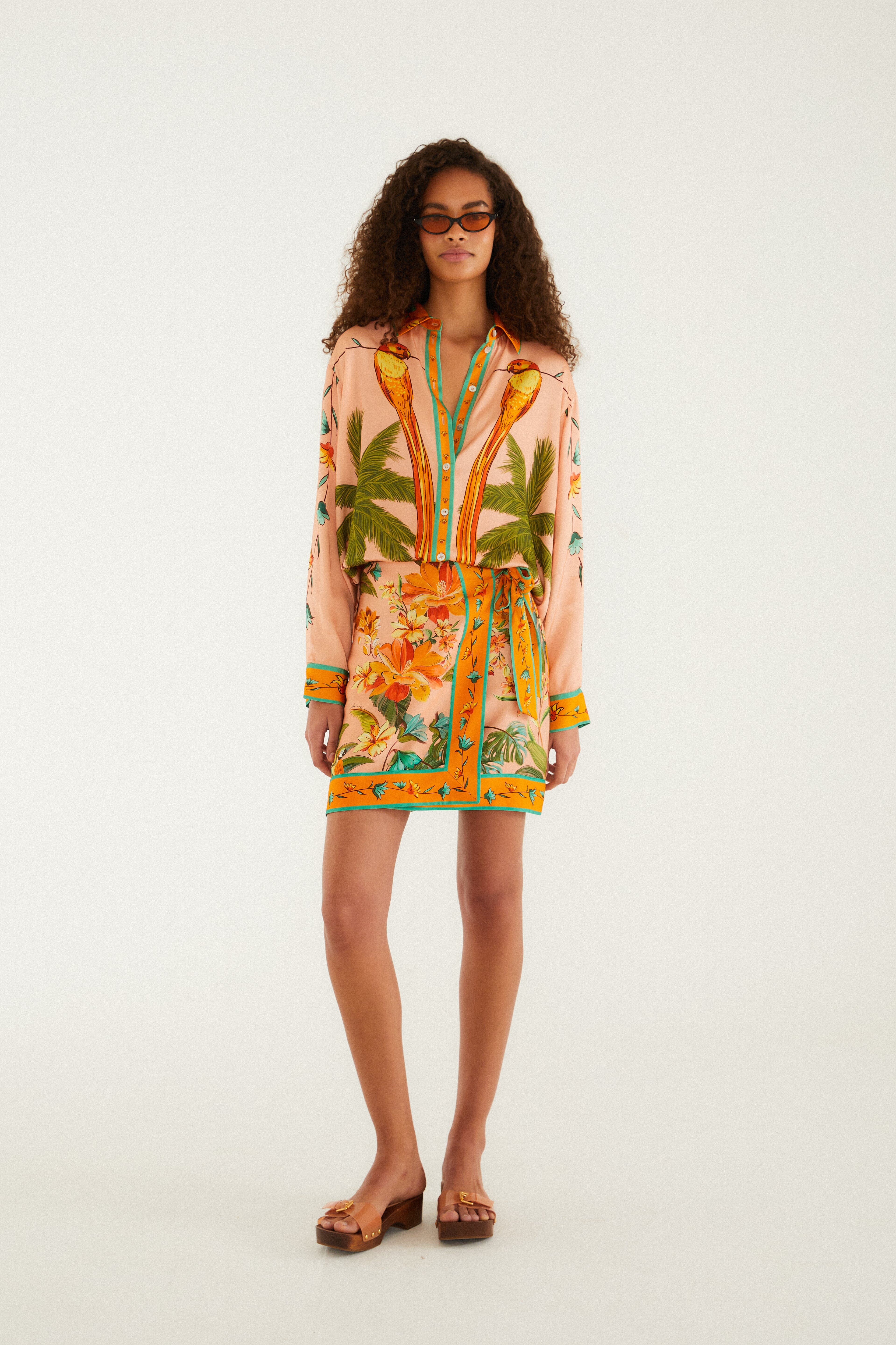 Multicolor Birds Shirt - Image 3