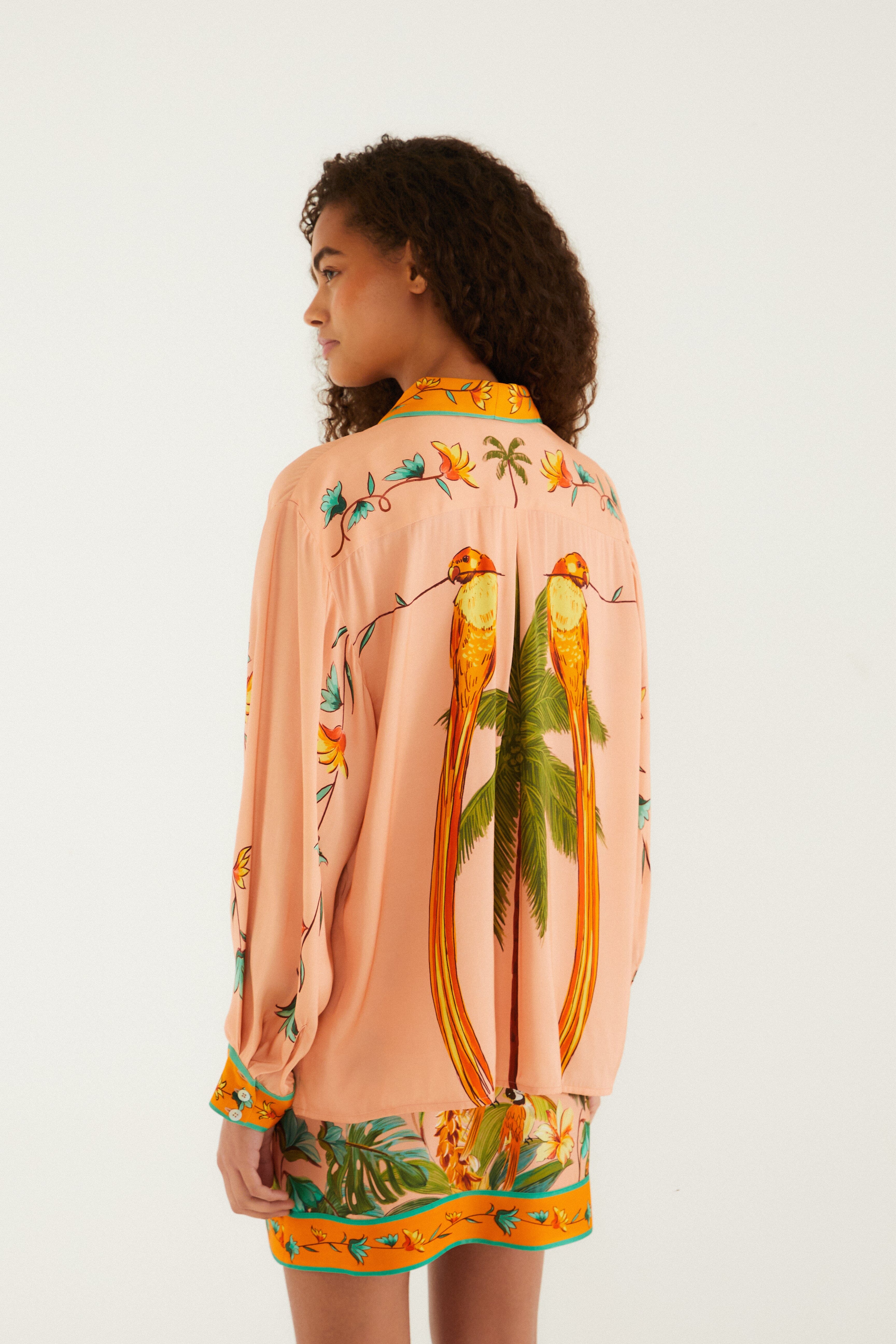 Multicolor Birds Shirt - Image 4