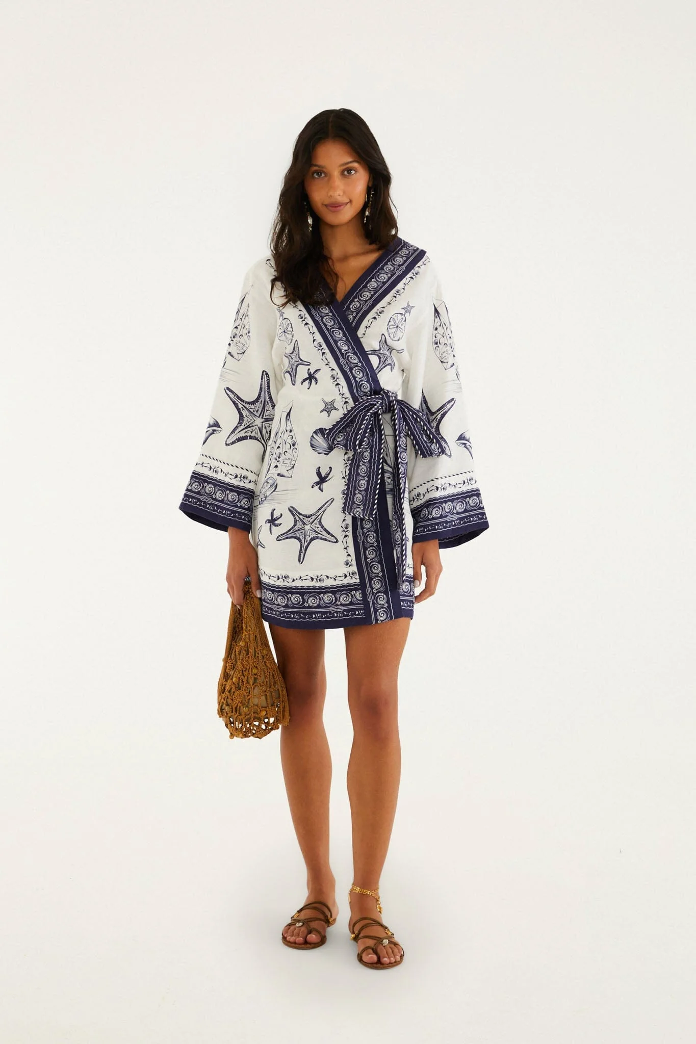 Off-White Coast Scarf Mini Dress - Image 2