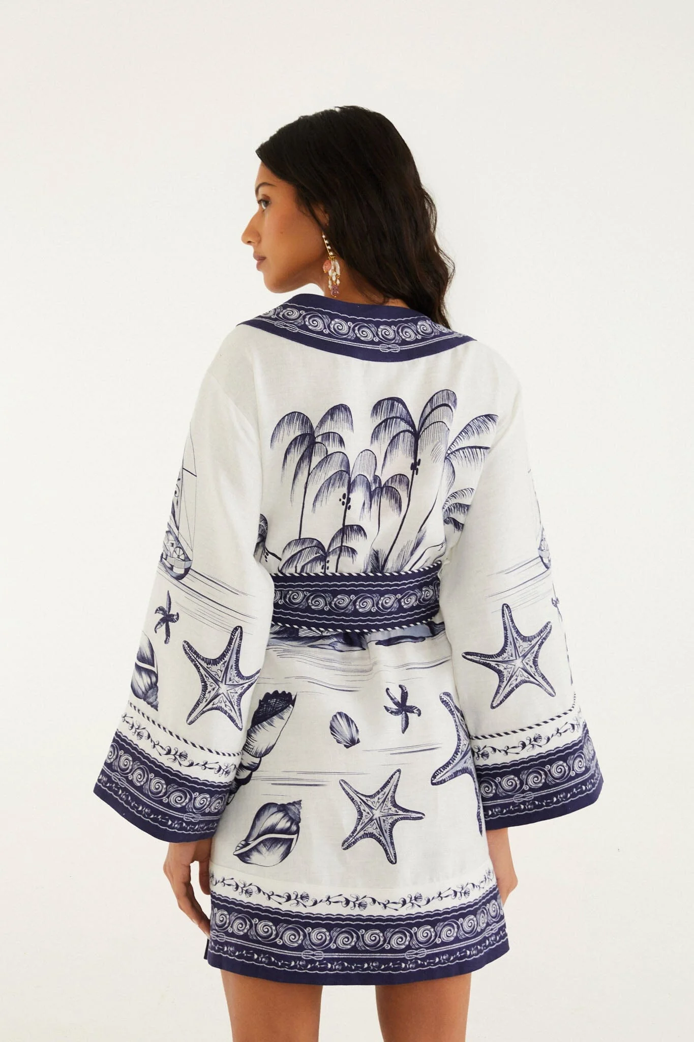 Off-White Coast Scarf Mini Dress - Image 3