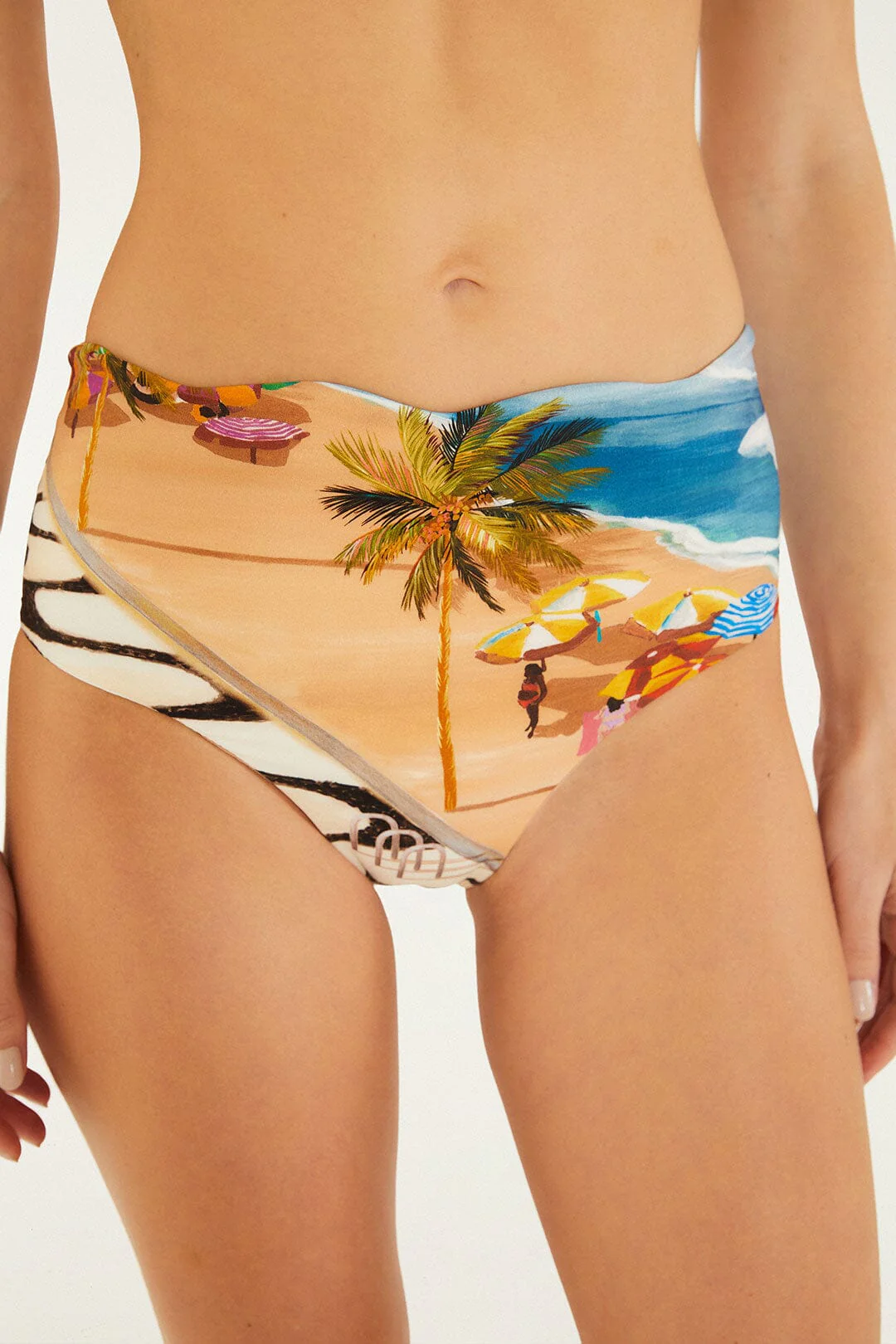 Multicolor Copacabana Beach Hot Pants Bikini Bottom - Image 2