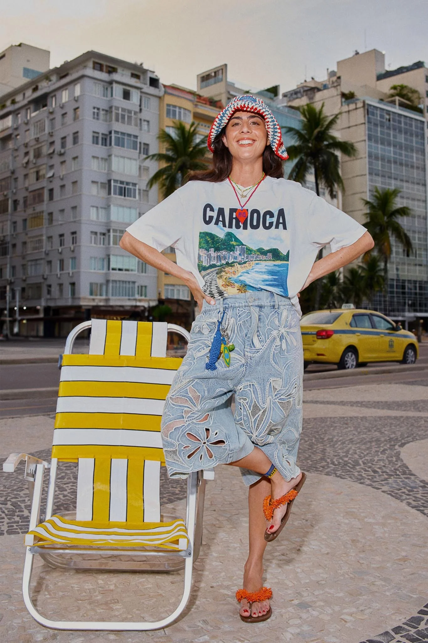 Denim Sea Desire Embroidered Bermuda Shorts - Image 2