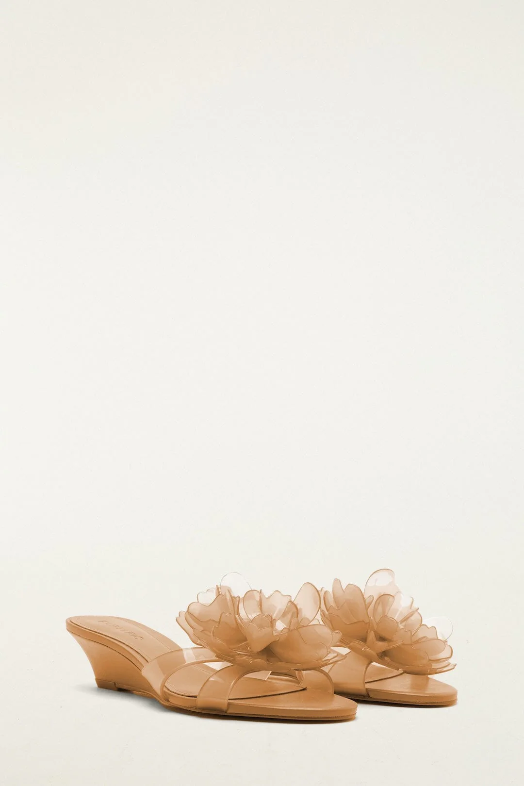 Orange Jelly Flower Wedge Sandal - Image 2