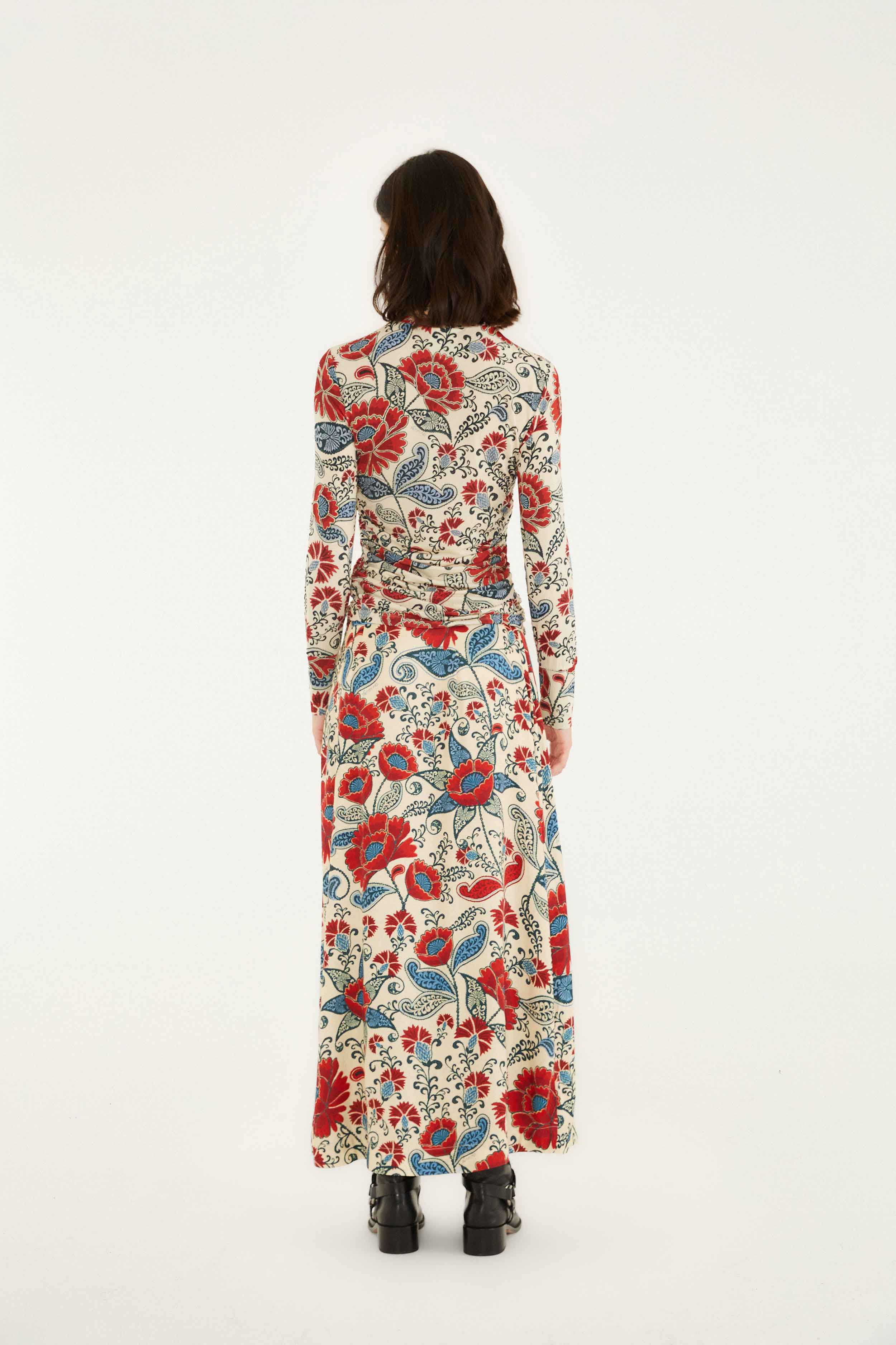 Sand Francesca Viscose Maxi Skirt - Image 4