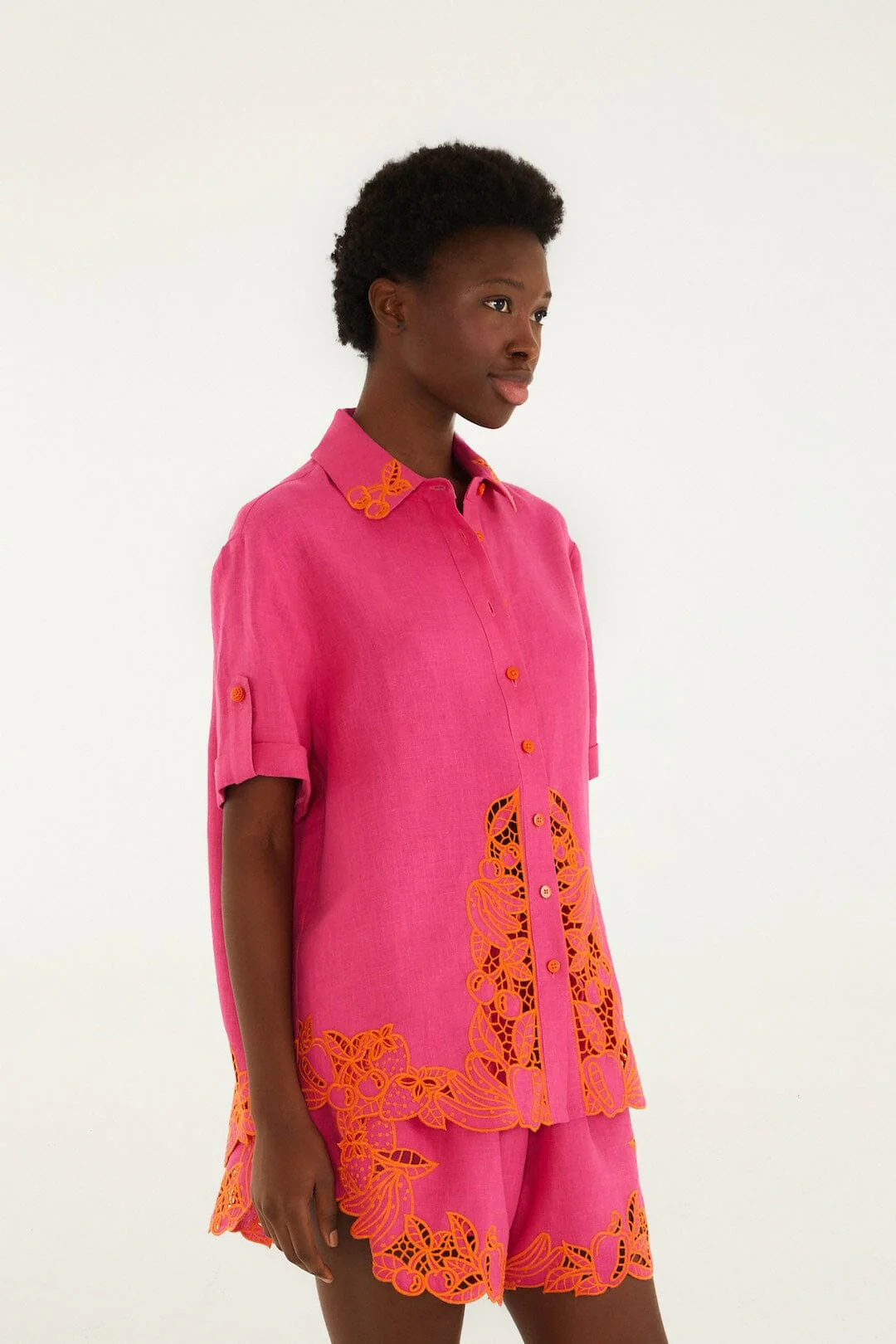 Pink Fruit Richelieu Artisanal Shirt - Image 5