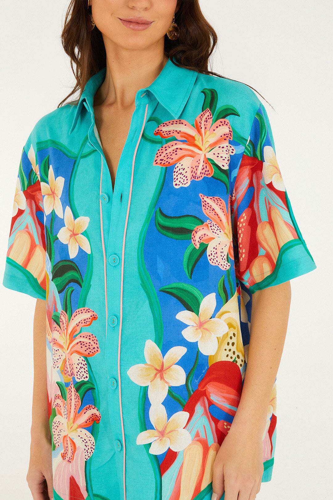 Multicolor Garden Of Life Scarf Shirt - Image 2