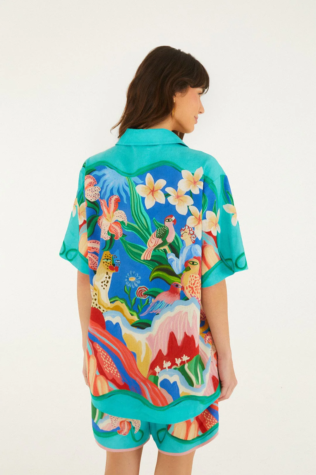 Multicolor Garden Of Life Scarf Shirt - Image 3