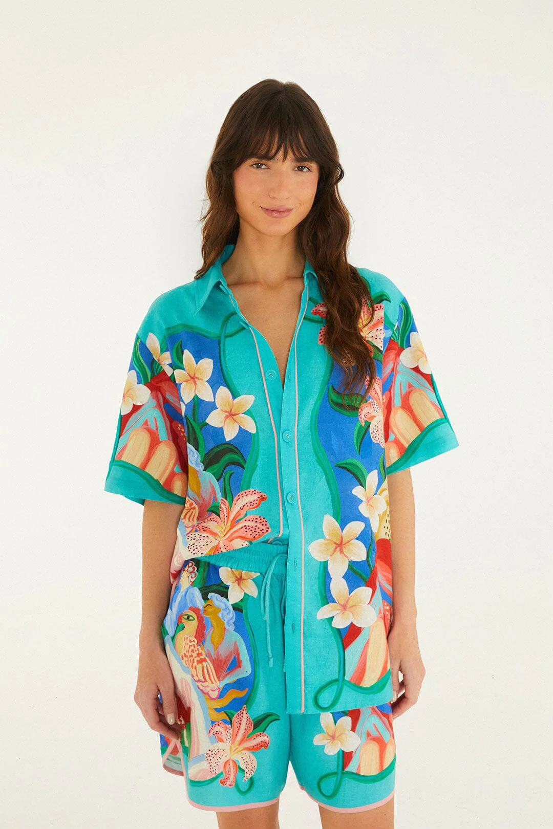 Multicolor Garden Of Life Scarf Shirt - Image 4
