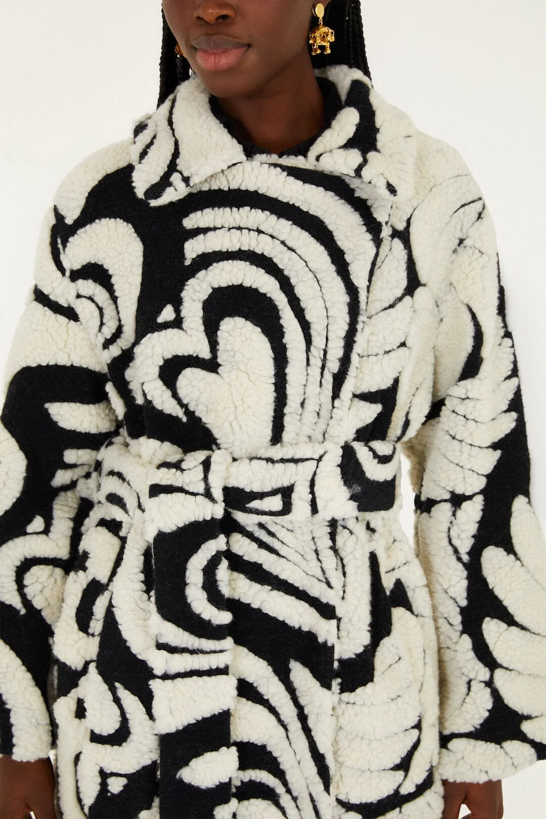 Hearts And Bananas Fleece Coat - Image 2