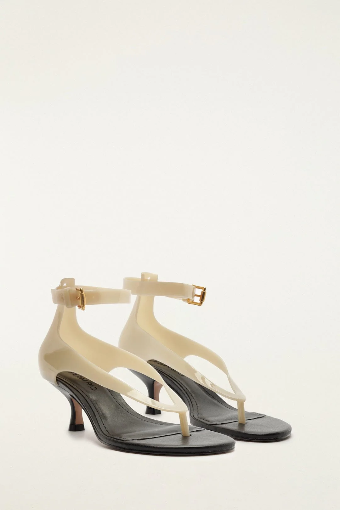 Off-White Jelly Heeled Sandal - Image 2