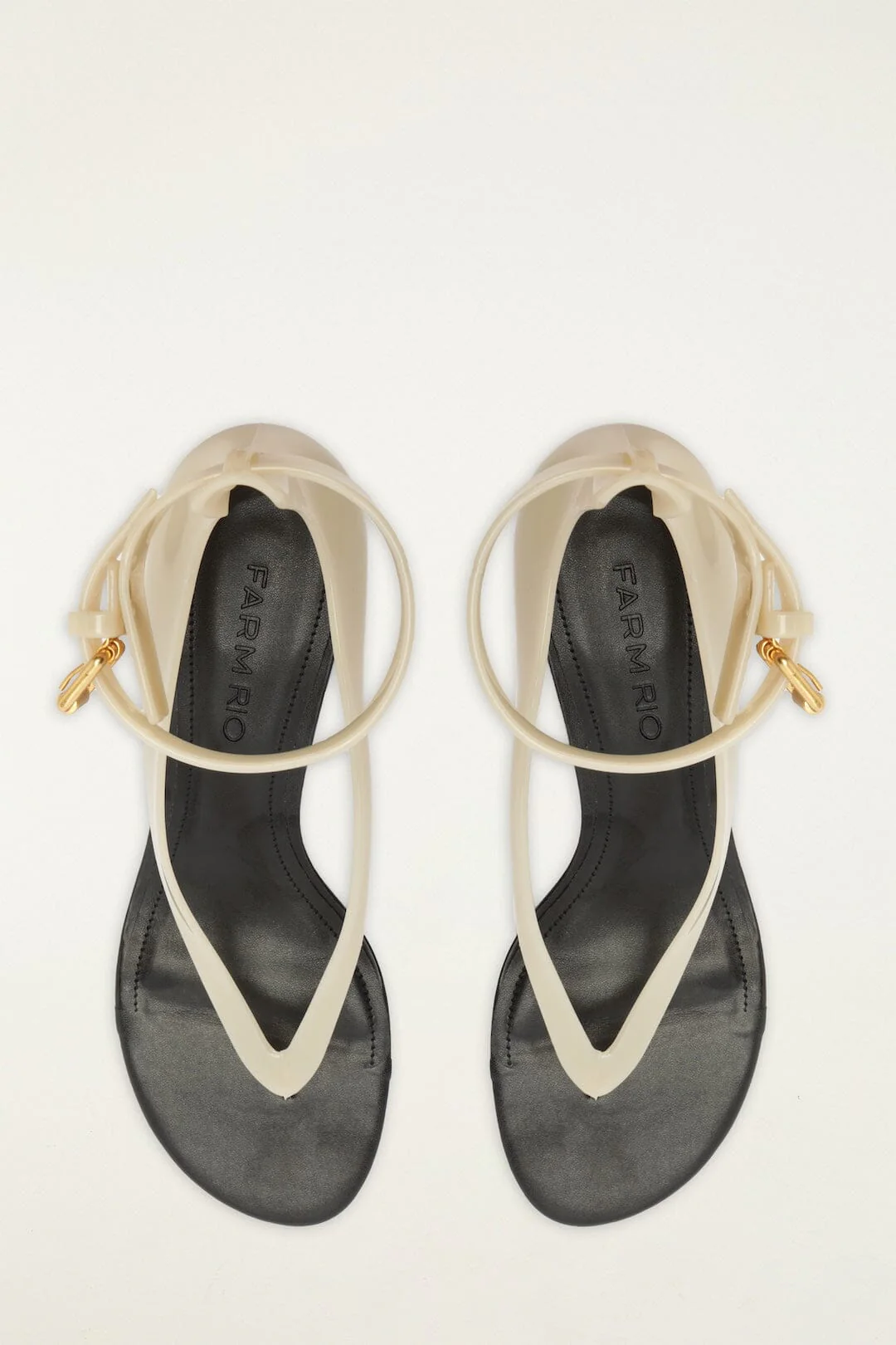 Off-White Jelly Heeled Sandal - Image 3