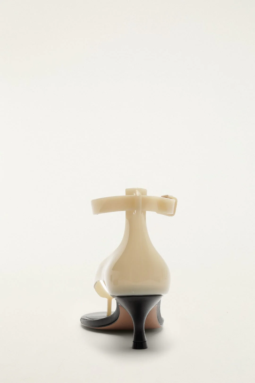 Off-White Jelly Heeled Sandal - Image 4