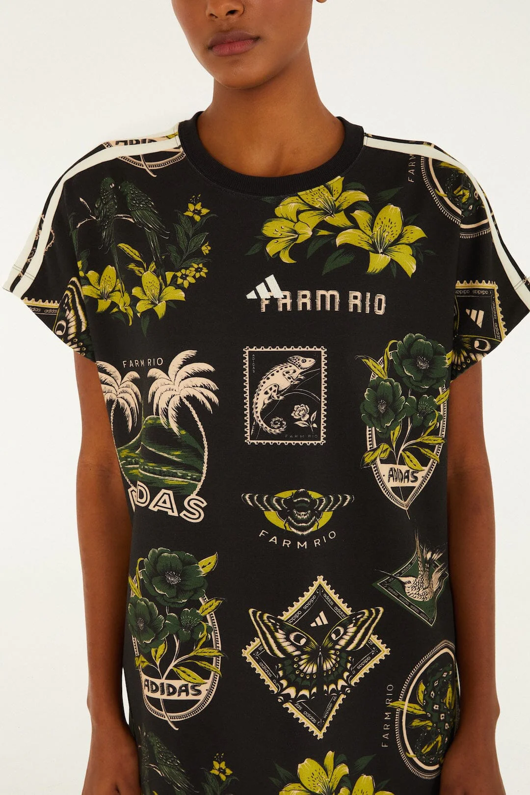 Label Garden Black Adidas T Dress - Image 2