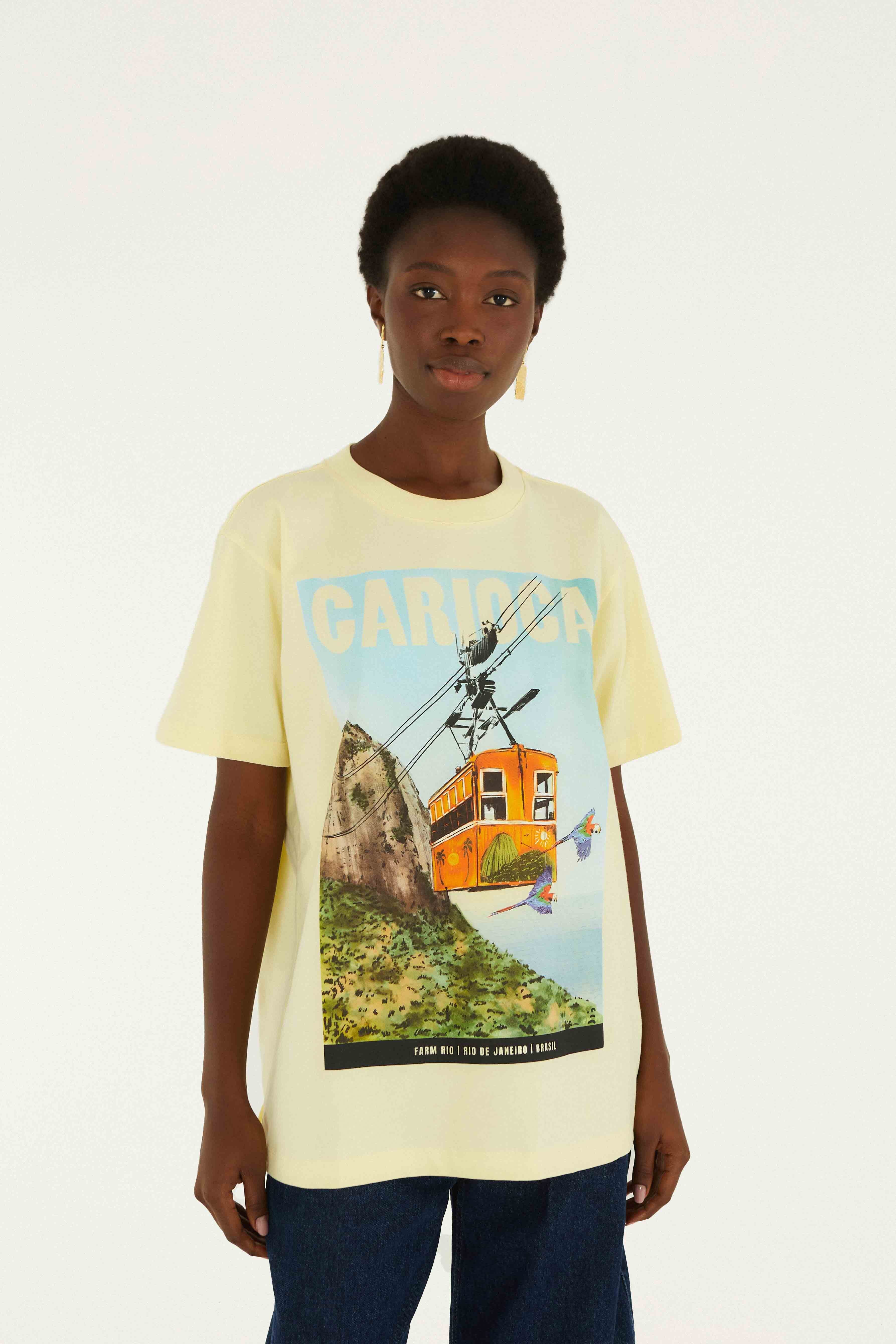 Bondinho Landscape Carioca Relaxed T-Shirt - Image 4