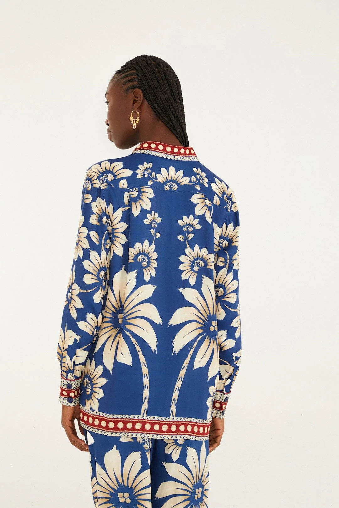 Blue Luna Collared Pajama Shirt - Image 3