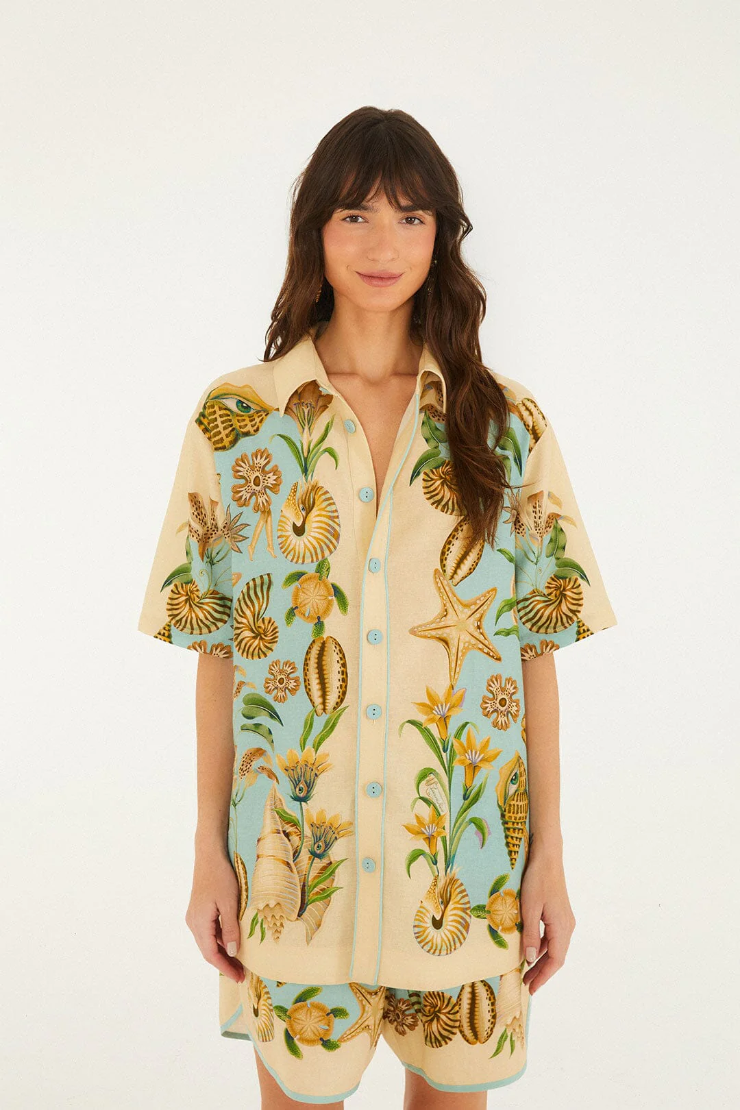 Soft Blue Marine Garden Shirt - Image 4