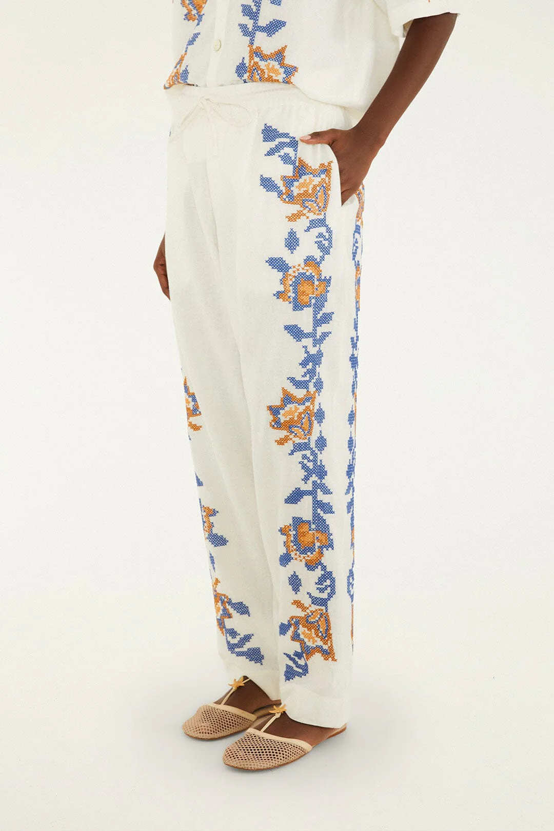 Mica Embroidered Pants - Image 2