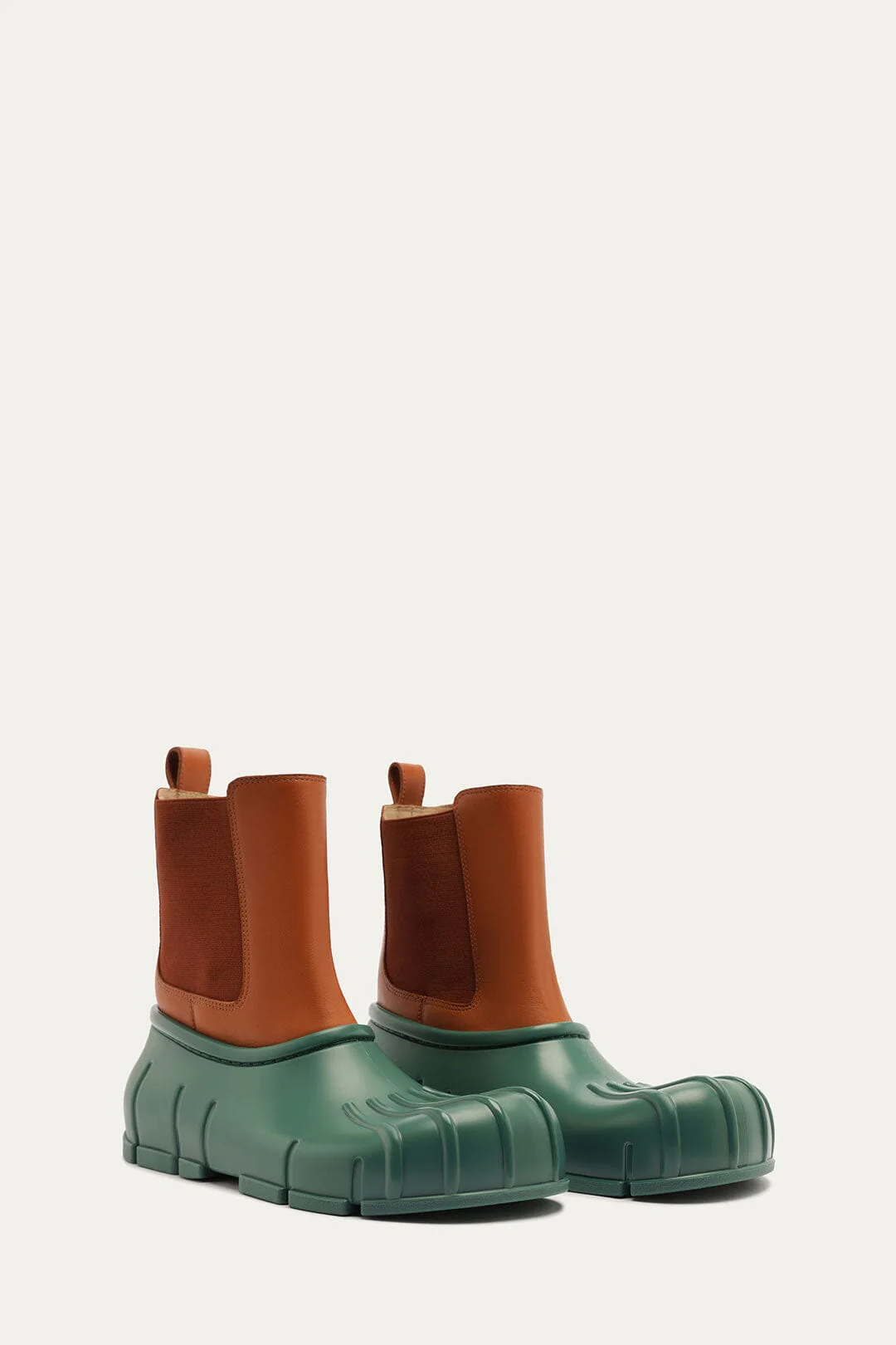 Forest Green Monstera Rain Chelsea Boot - Image 2