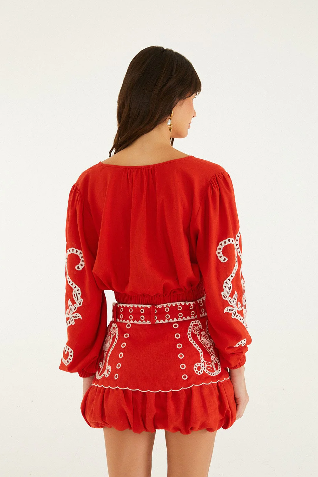 Red Richelieu Blouse - Image 3