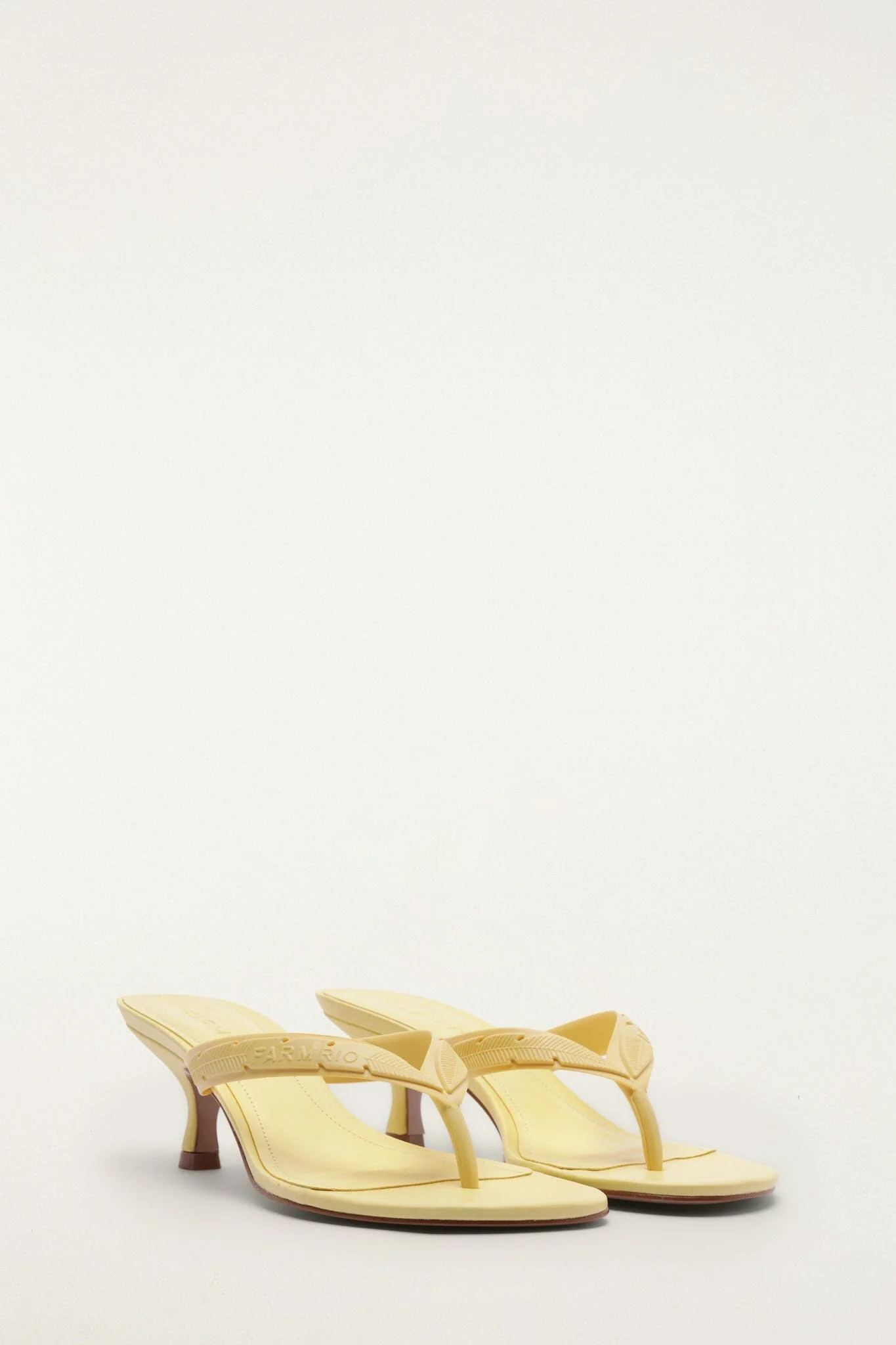 Yellow Rob Kitten Heeled Sandal - Image 2