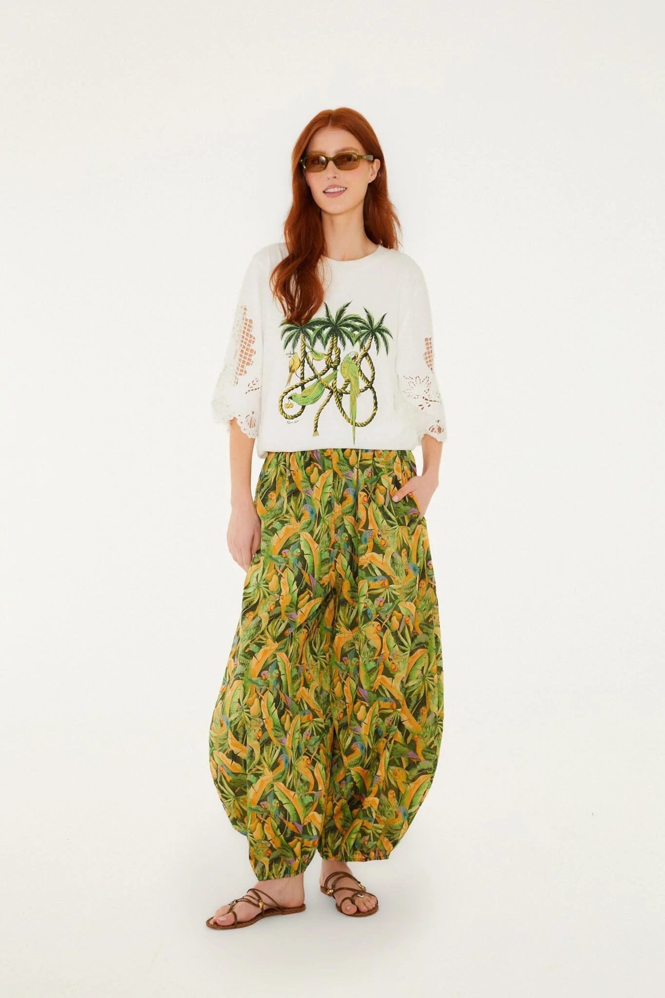 Off-White Ropes and Birds Richelieu T-Shirt - Image 4