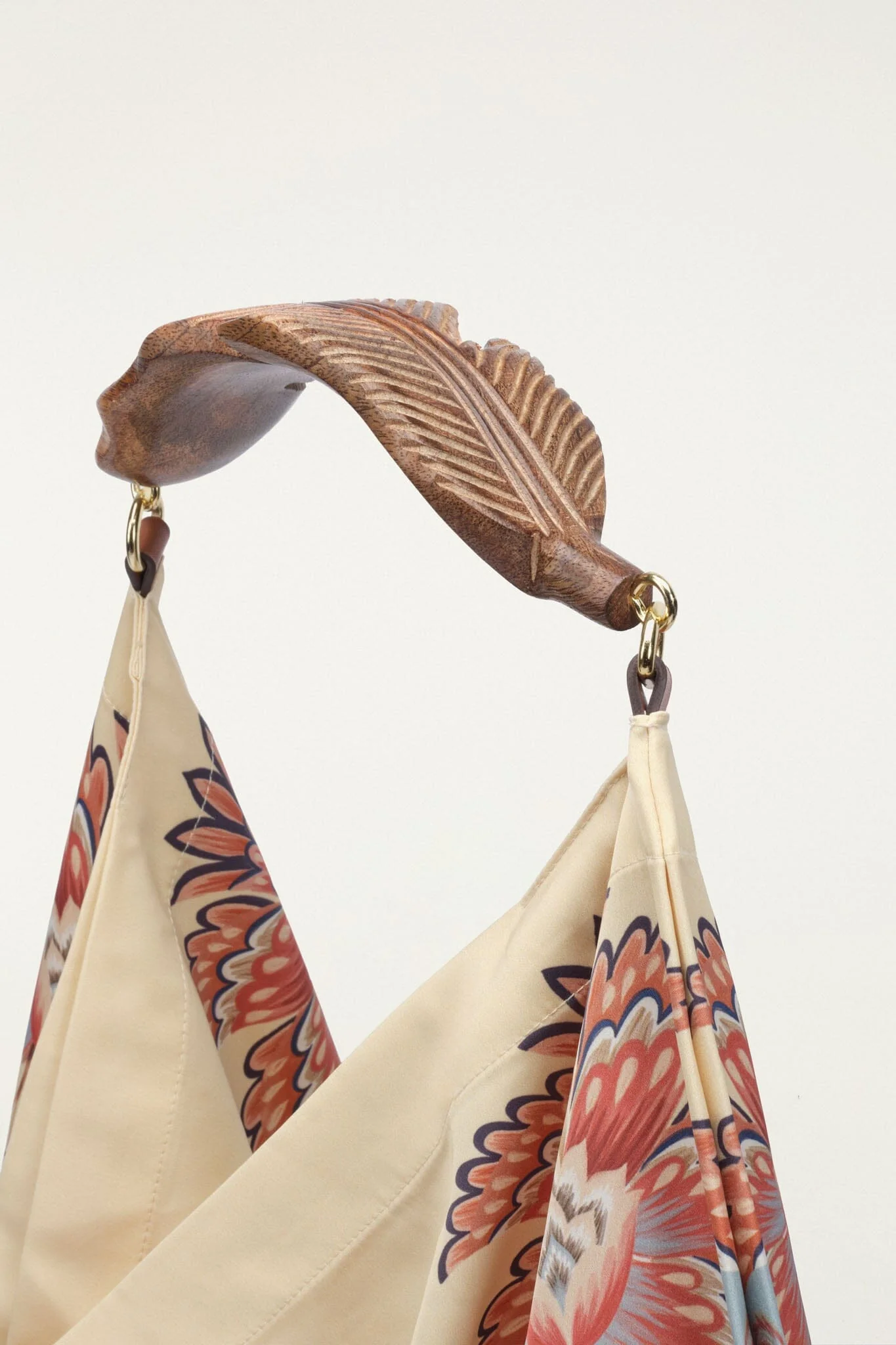 Off-White Satin Medium Scarf Bag - Image 3