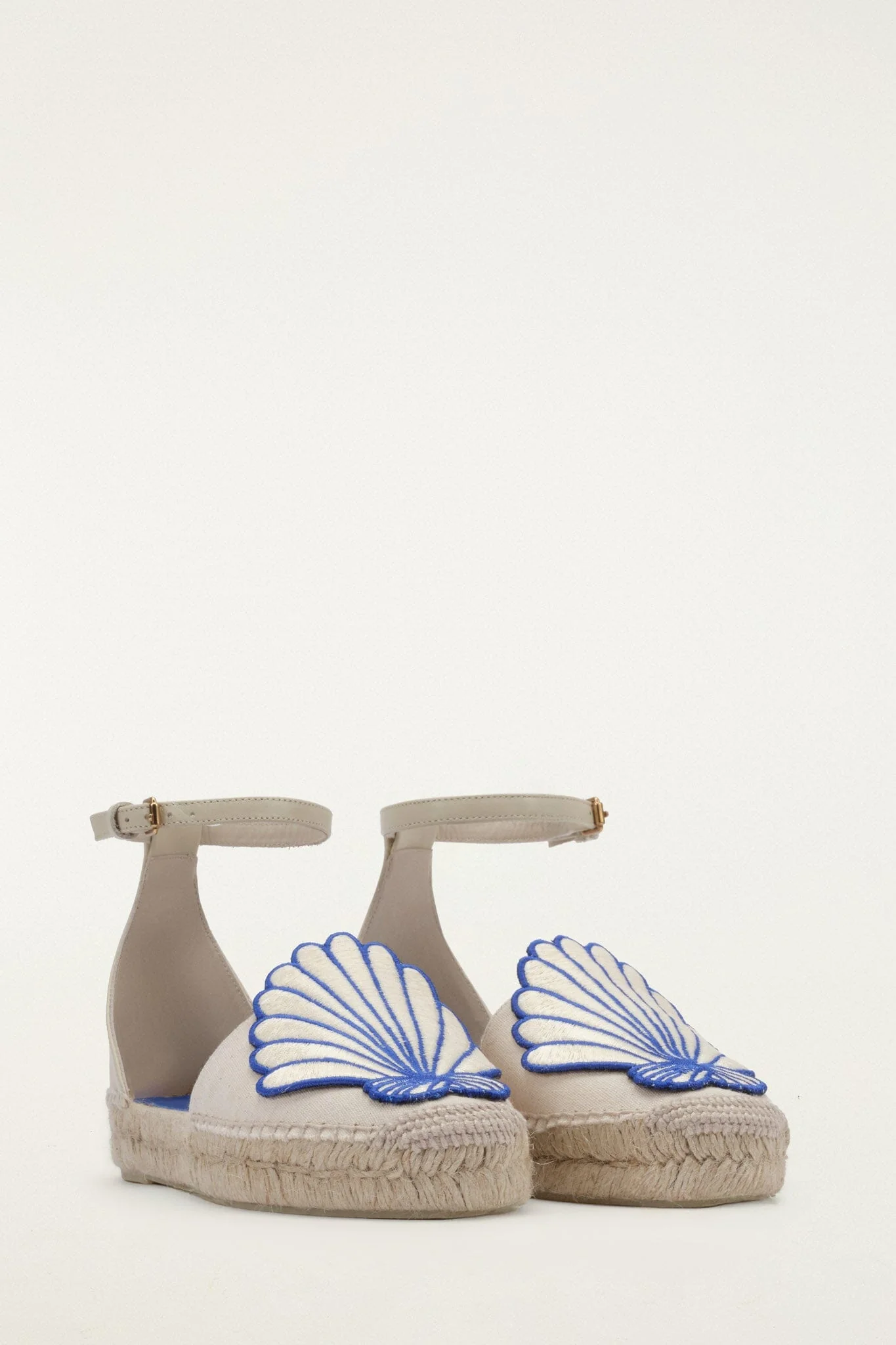 Blue 3D Shell Iconic Espadrille Sandal - Image 2