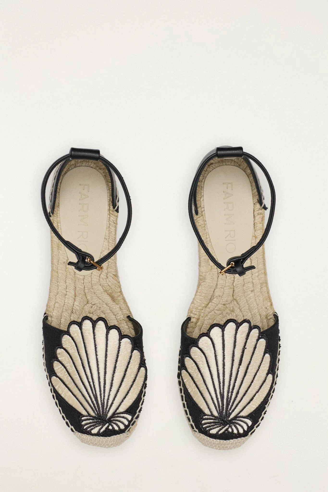 Black 3D Shell Iconic Espadrille Sandal - Image 3