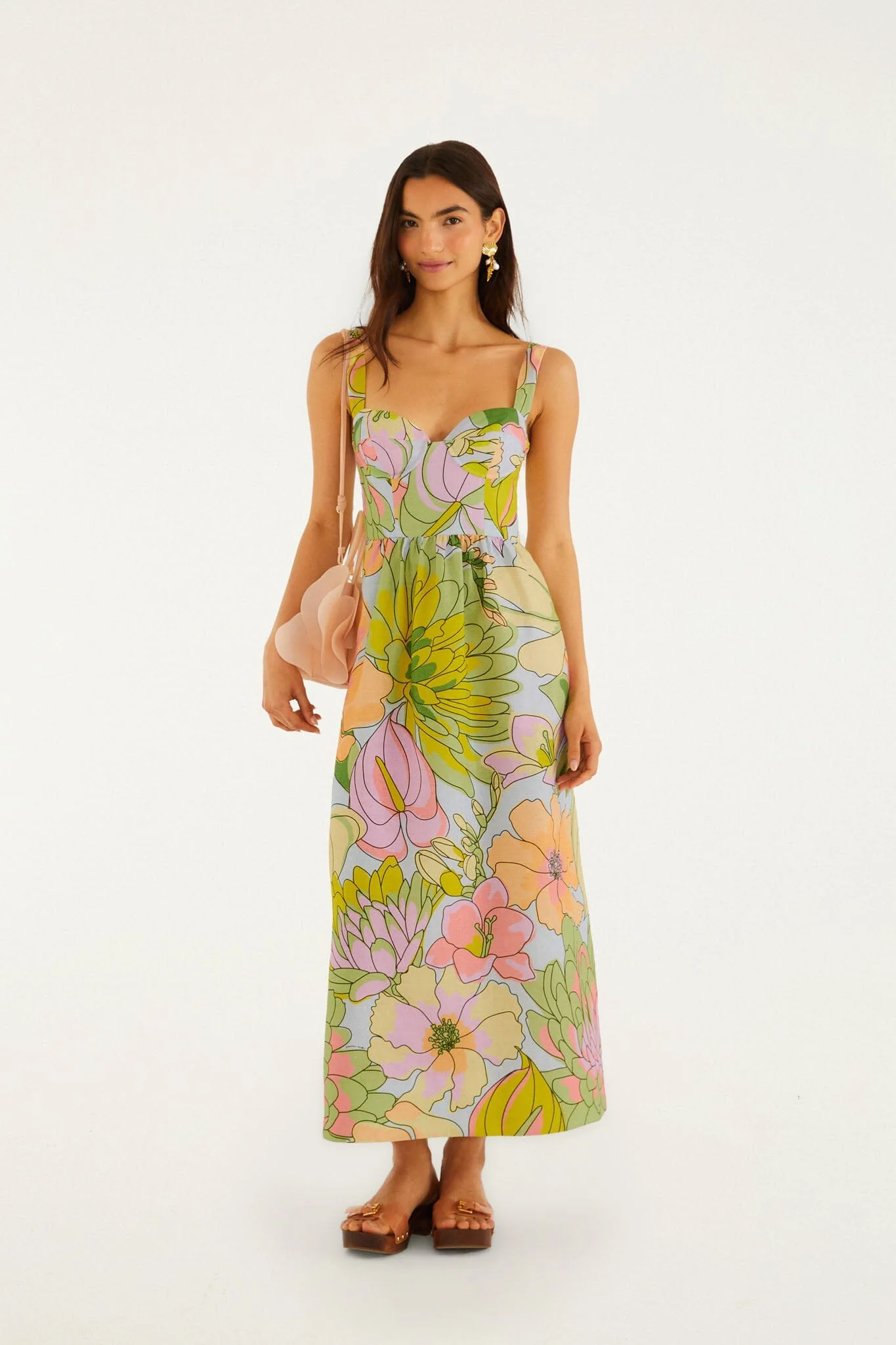 Light Blue Spring Affair Maxi Dress