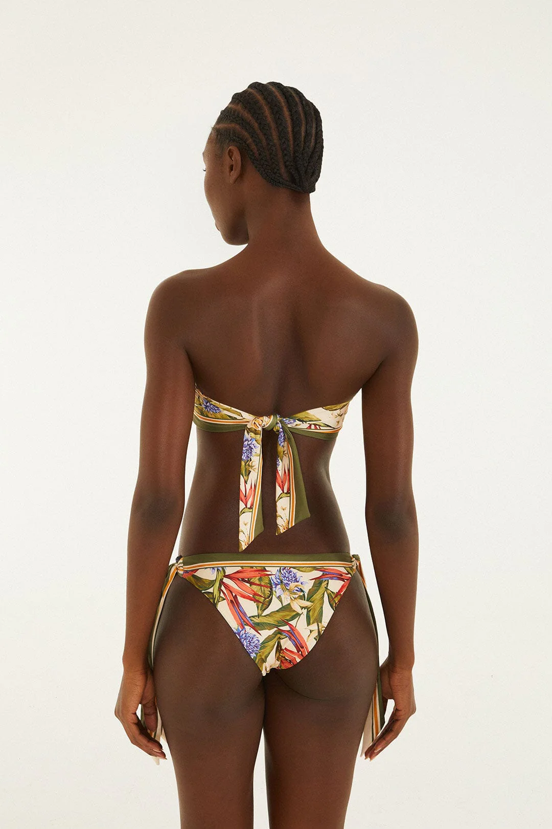 Light Blush Strelitzia Bow Bikini Bottom - Image 3