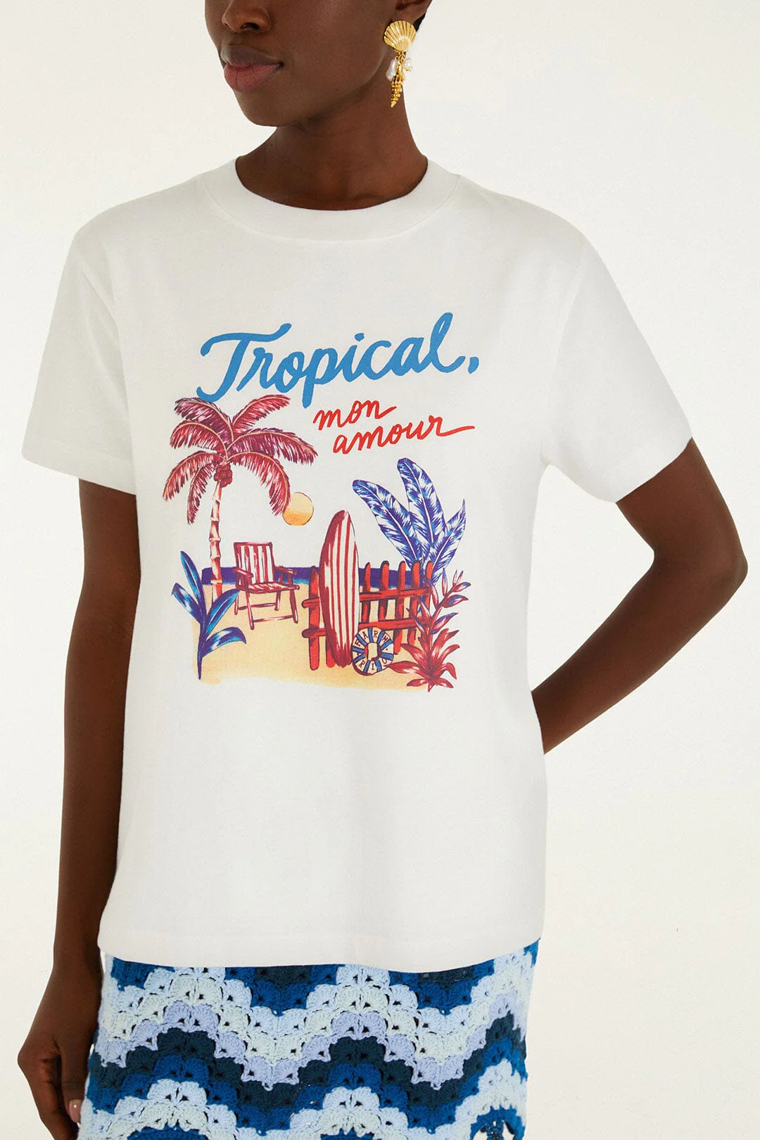 Multicolor Summer Diary Fit T-Shirt - Image 2