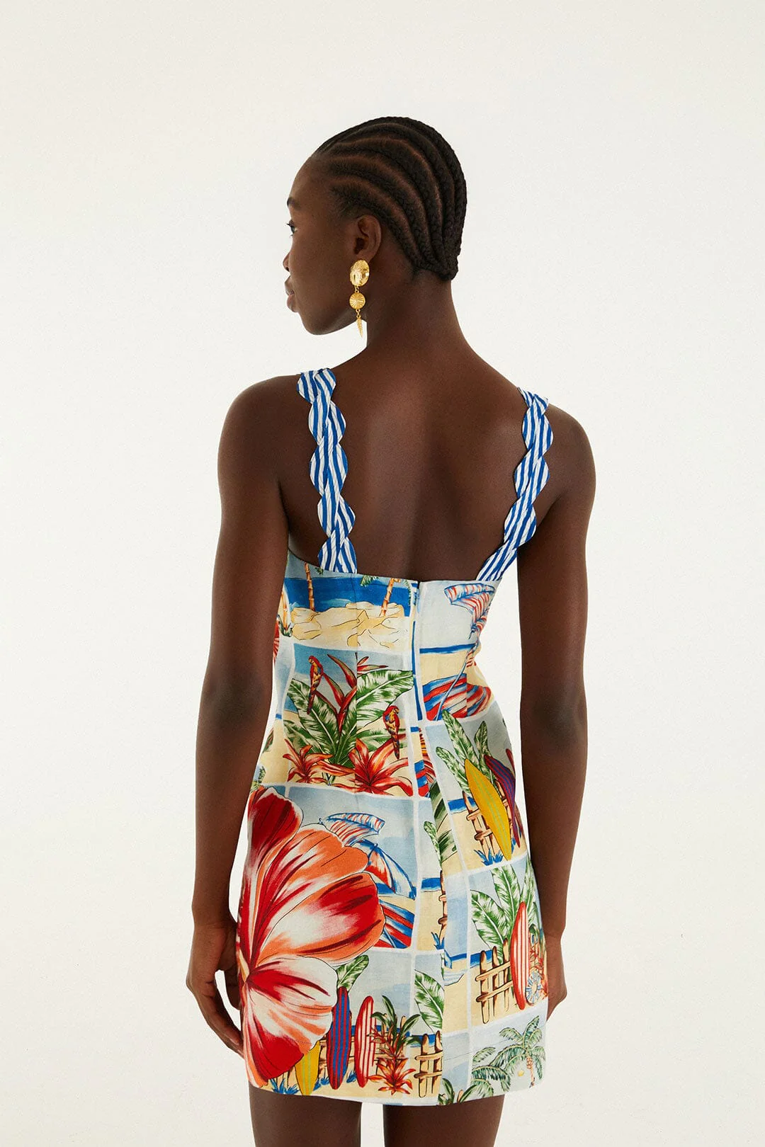 Multicolor Summer Diary Mini Dress - Image 3