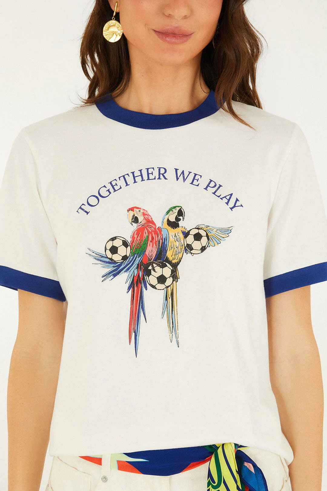 Off-White Together We Play Short Sleeve T-Shirt - Image 2