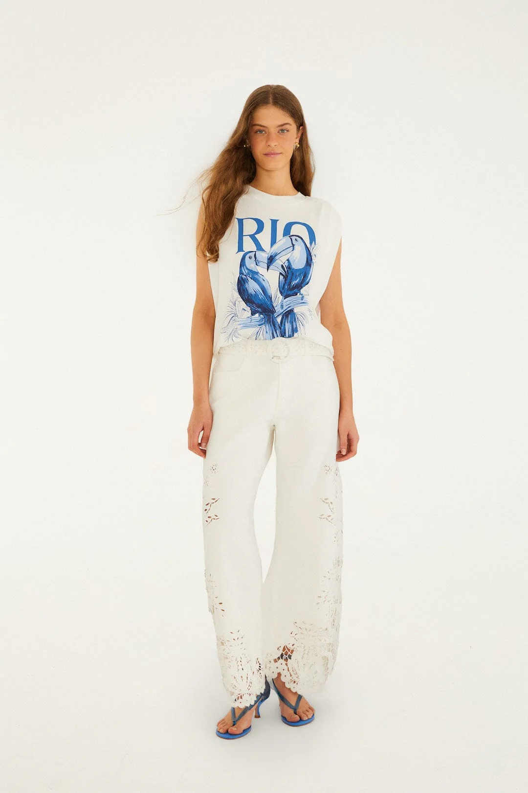 Off-White Toucan Rio Padded Shoulder T-Shirt - Image 4