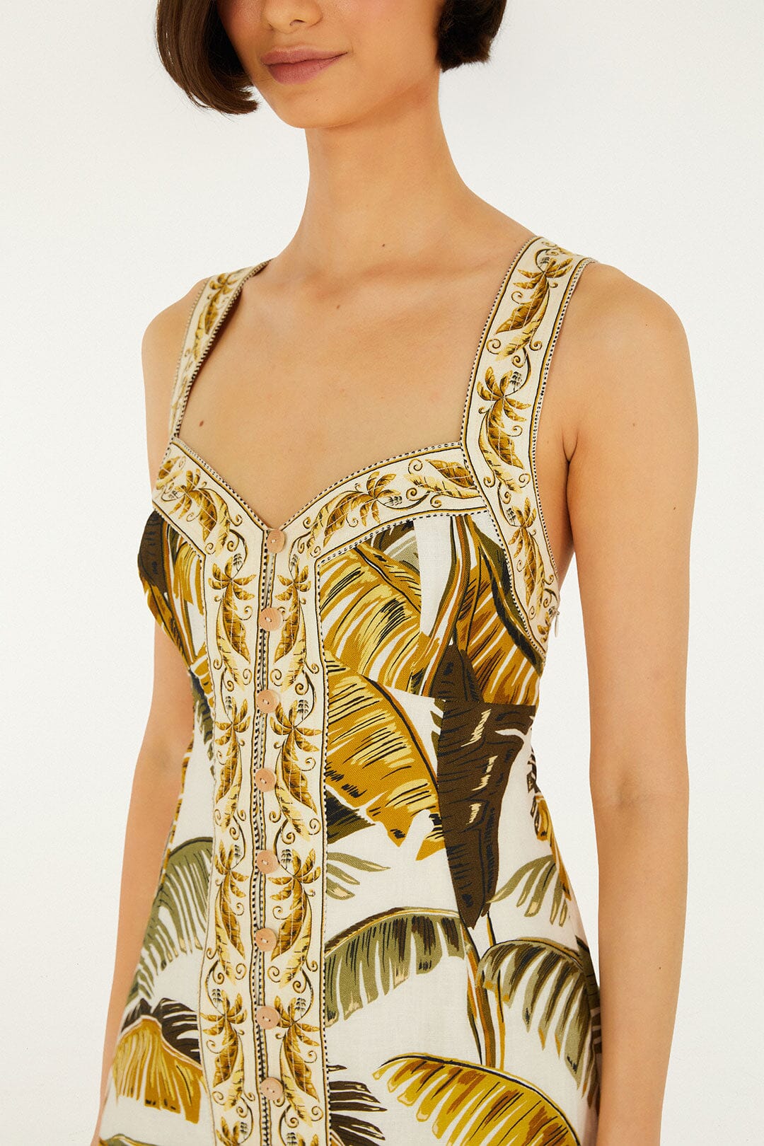 Off-White Trancoso Buttoned Mini Dress - Image 2
