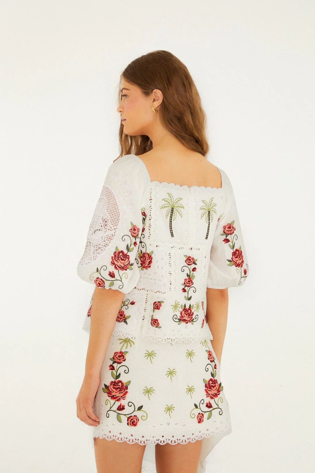 Off-White Tropi Scarf Embroidered Blouse - Image 3