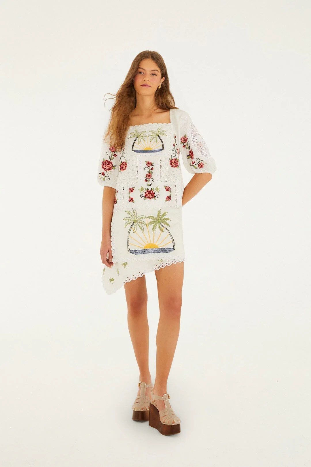 Off-White Tropi Scarf Embroidered Blouse - Image 4