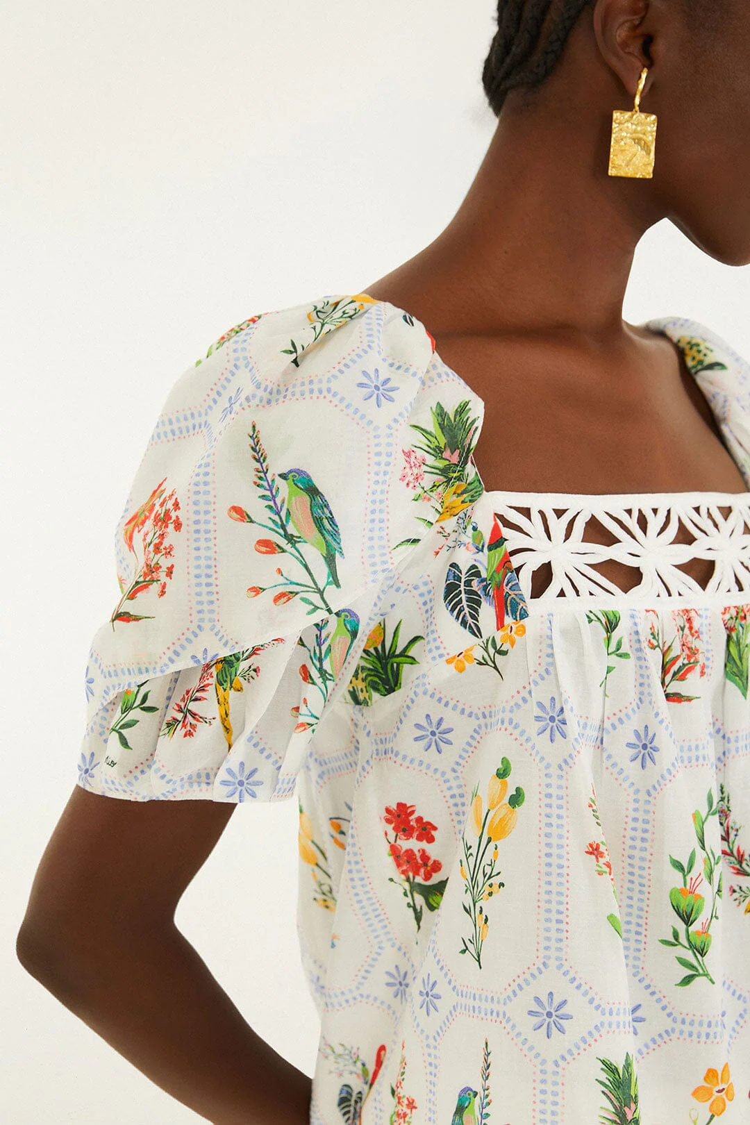 Off-White Tropical Porcelain Blouse - Image 2