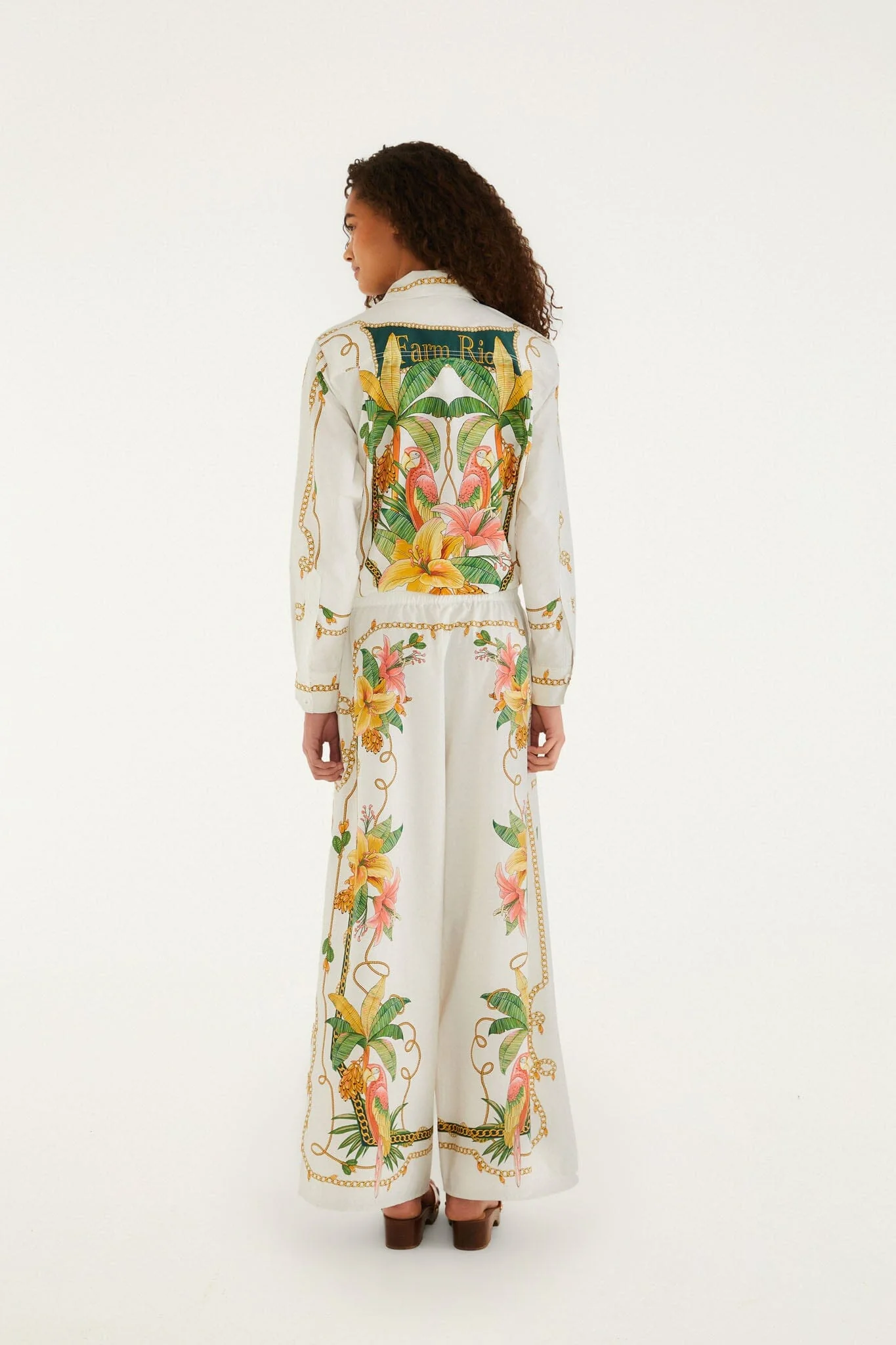 Tropical Royalty Off-White Pants - Image 3