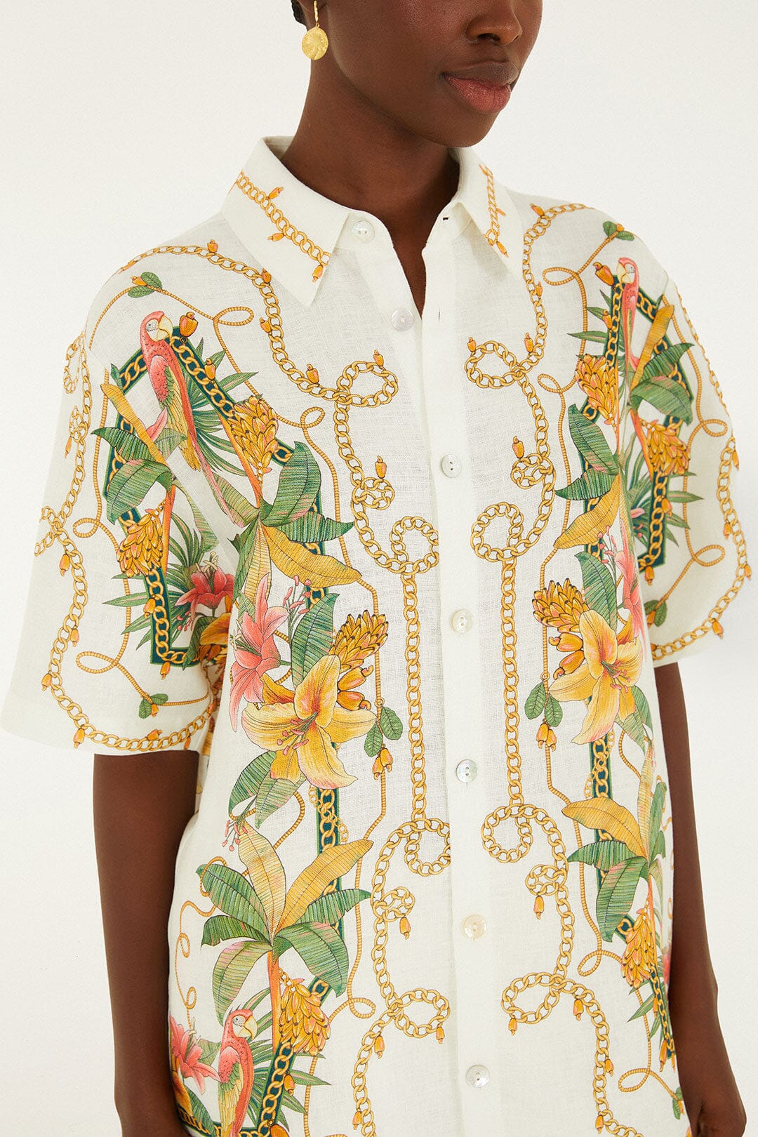 Off-White Tropical Royalty 3d Shirt - Image 2