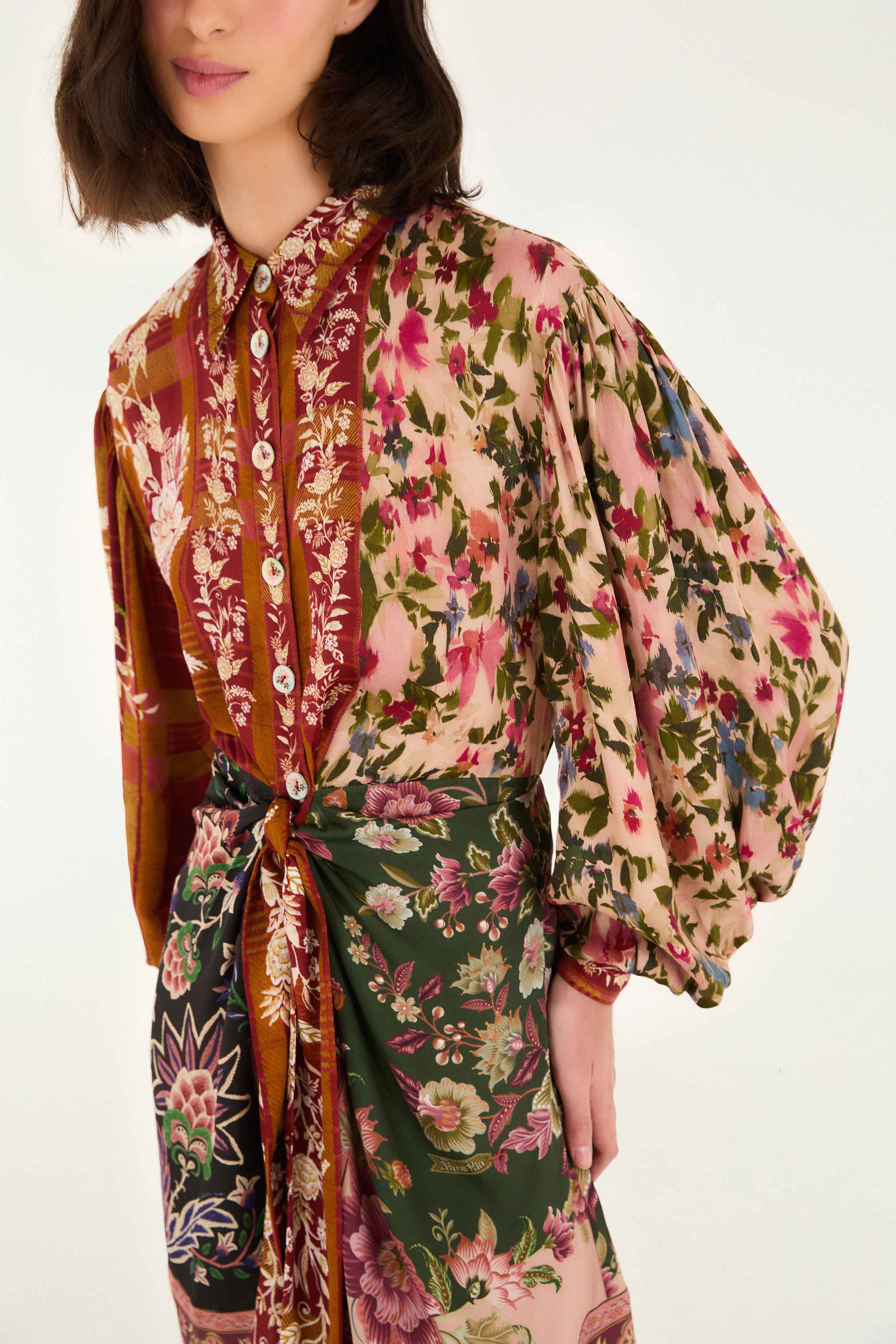 Mixed Winter Garden Viscose Mini Dress - Image 5
